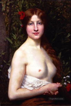 Demi desnuda cuerpo femenino desnudo Jules Joseph Lefebvre Pinturas al óleo